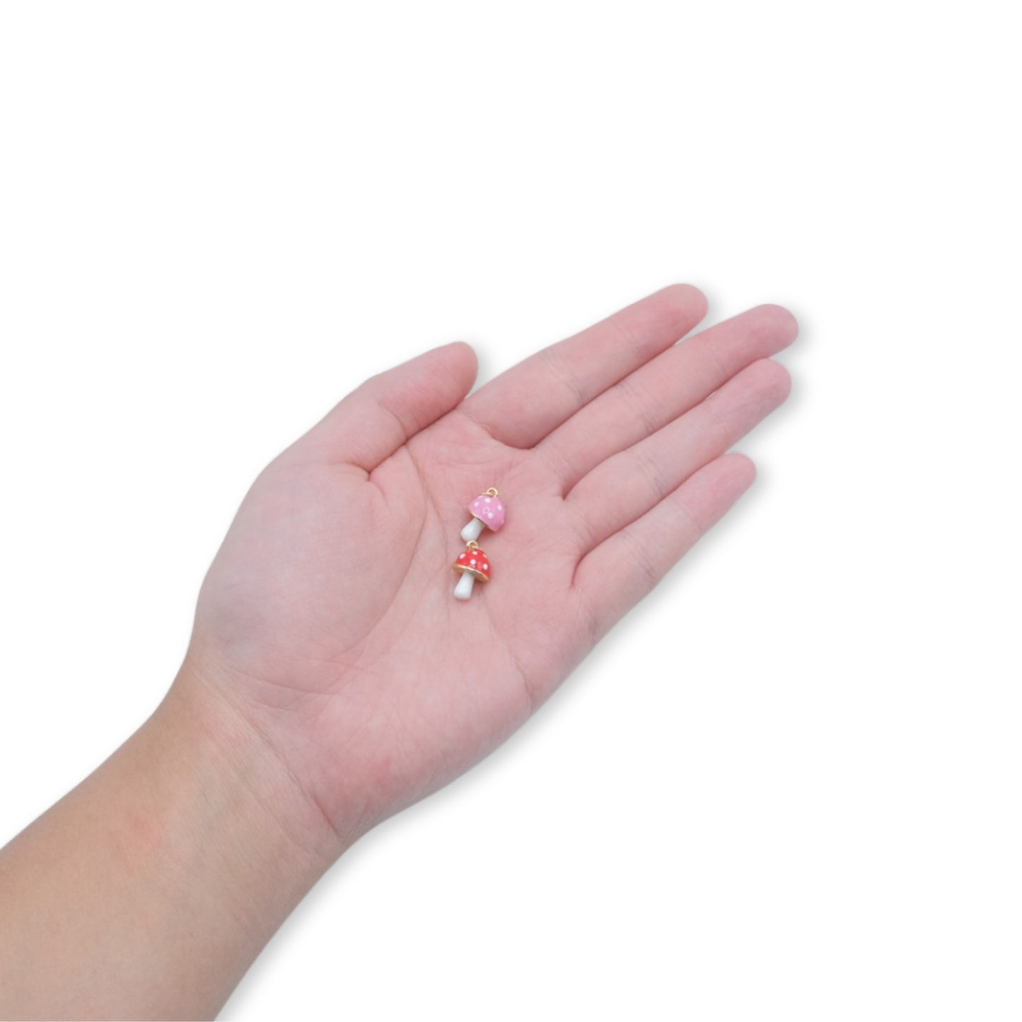 Polka Dot Mushroom Charm 18K Gold Filled / Silver