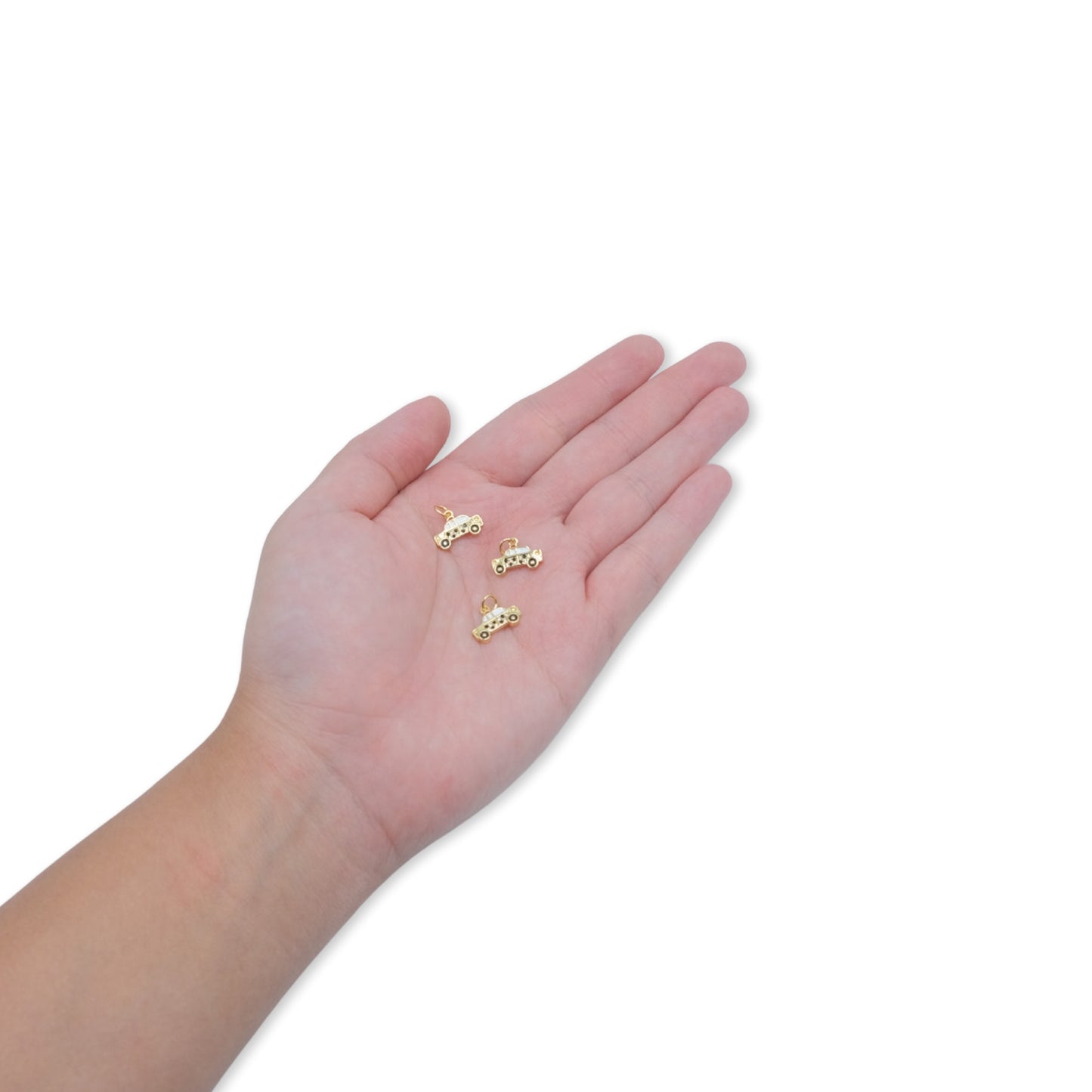 Taxi Car Charm 18K Gold Filled