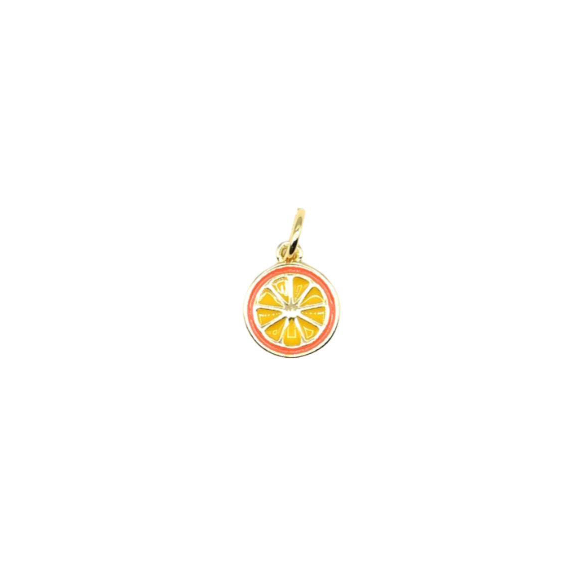 Mini Orange Slice Charm 18K Gold Filled