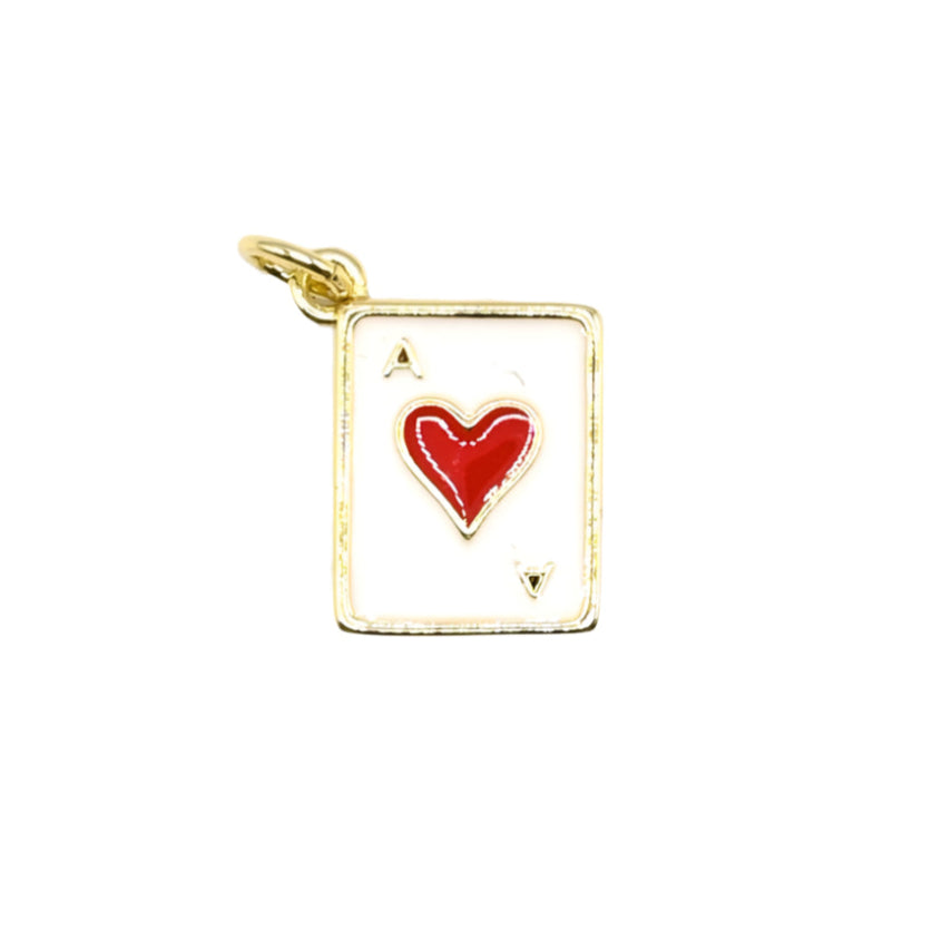 Ace of Heart Charm 18K Gold Filled