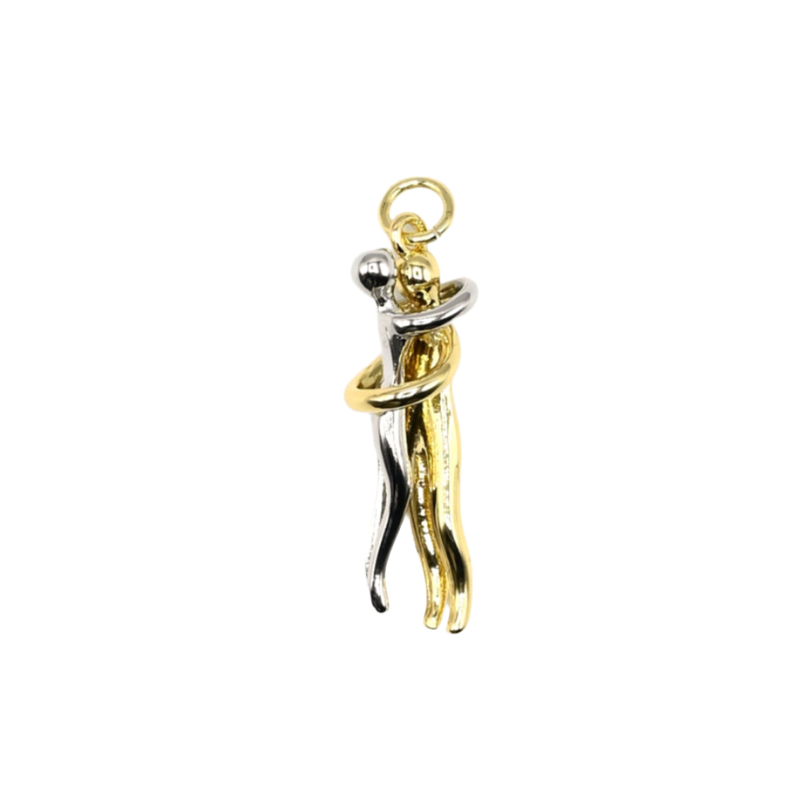 Woman & Man Hug Charm 18K Gold Filled