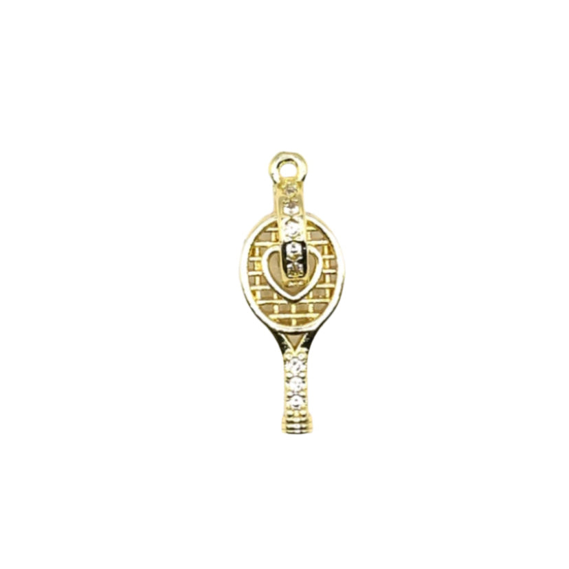 Racquet with Ring Charm 18K Gold Filled
