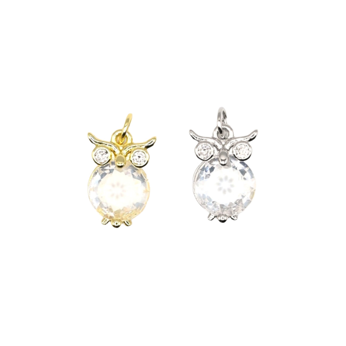 Owl Charm 18K Gold Filled / Silver