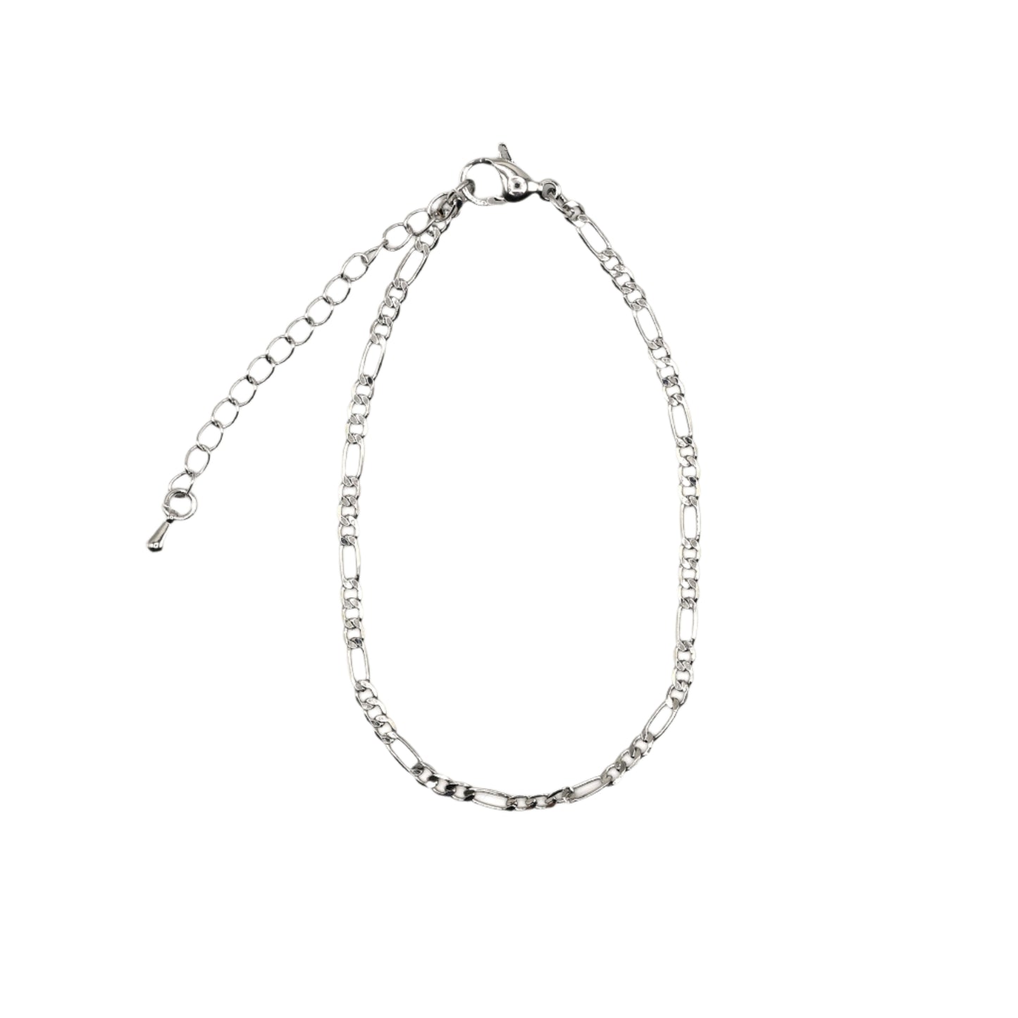 Small Figaro Link Bracelet 18K Gold Filled / Silver