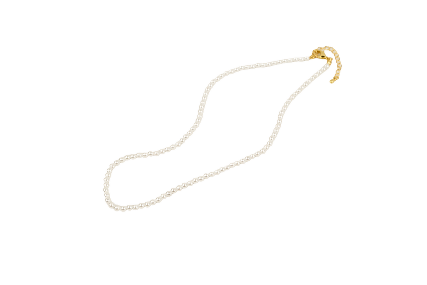 Classic Pearl 4mm Necklace 18K Gold Filled