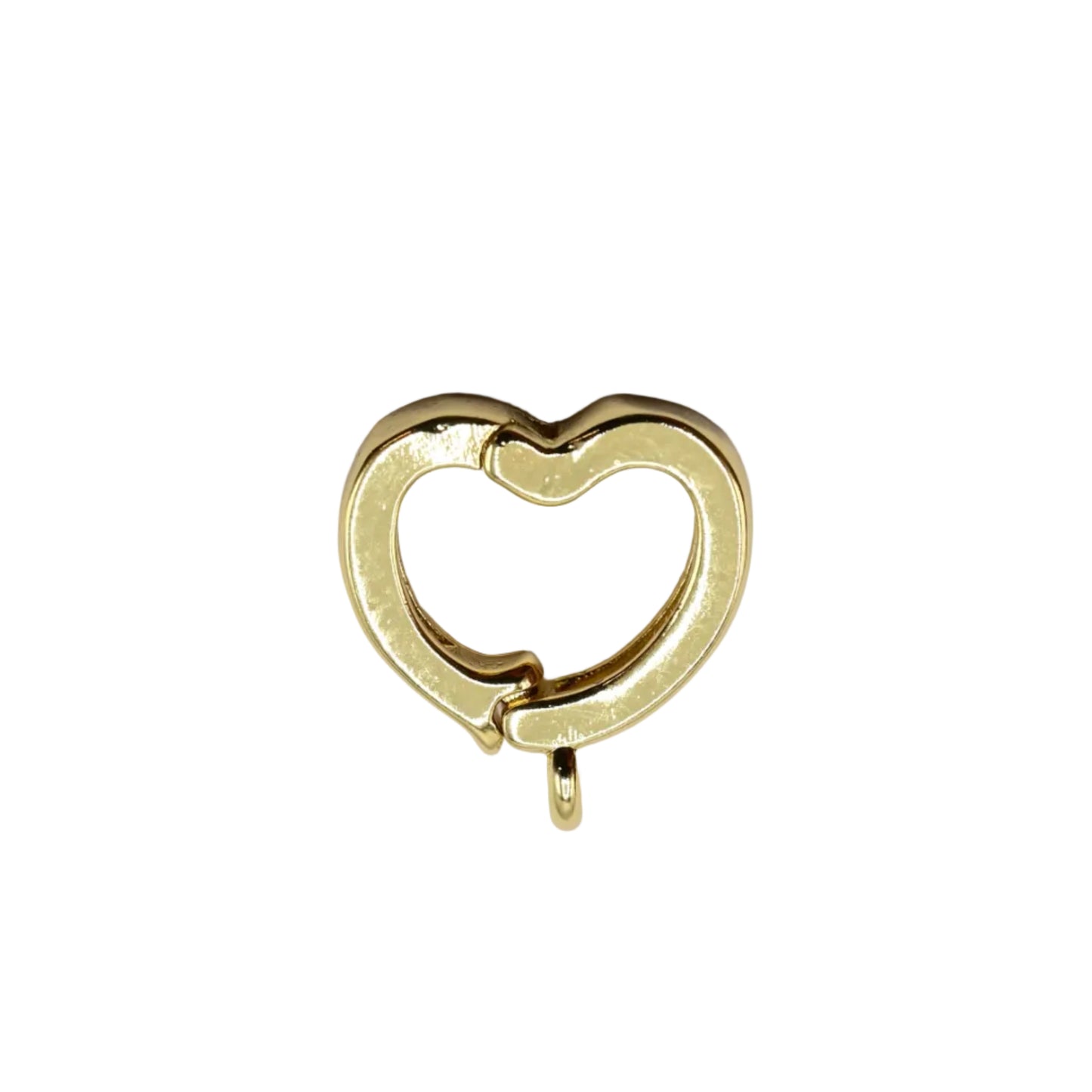 Heart Carabiner 11x13mm Charm Connector 18K Gold Filled