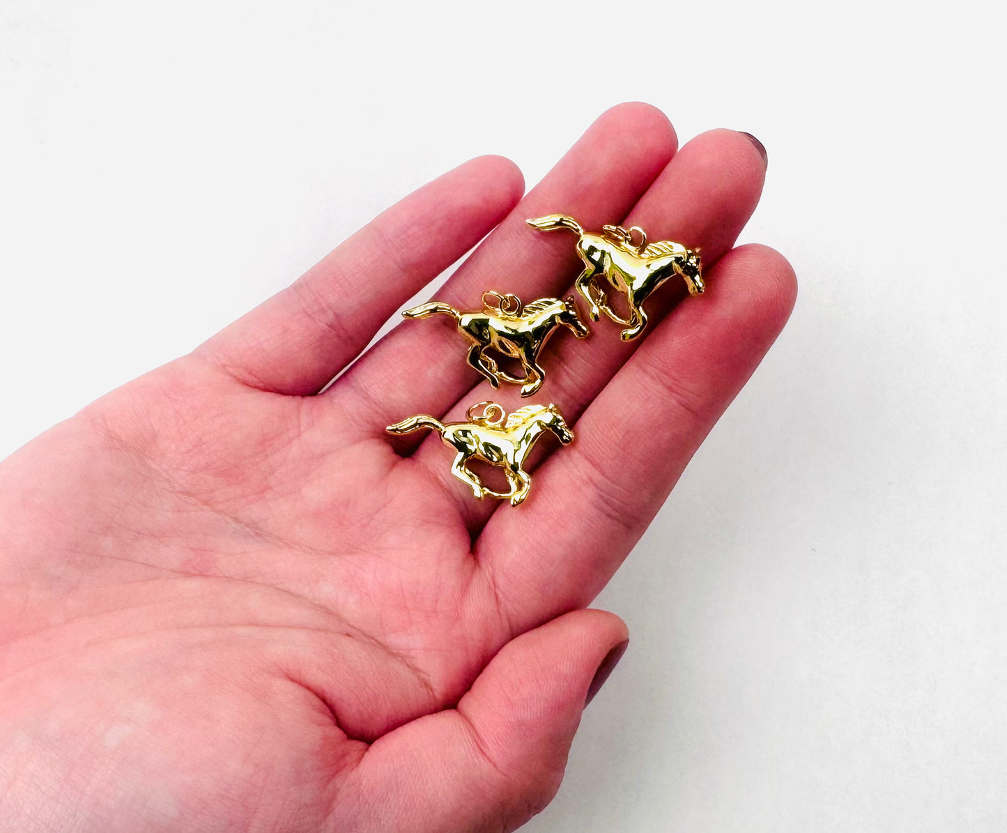 Running Horse Charm 18K Gold Filled / Silver