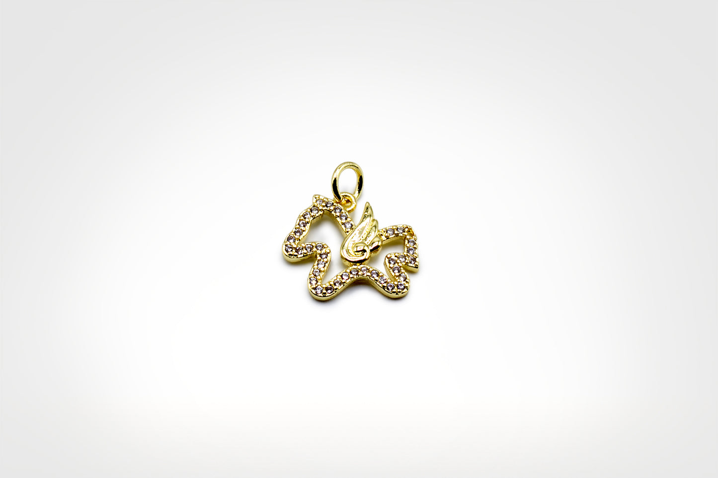 Unicorn Studded Charm 18K Gold Filled