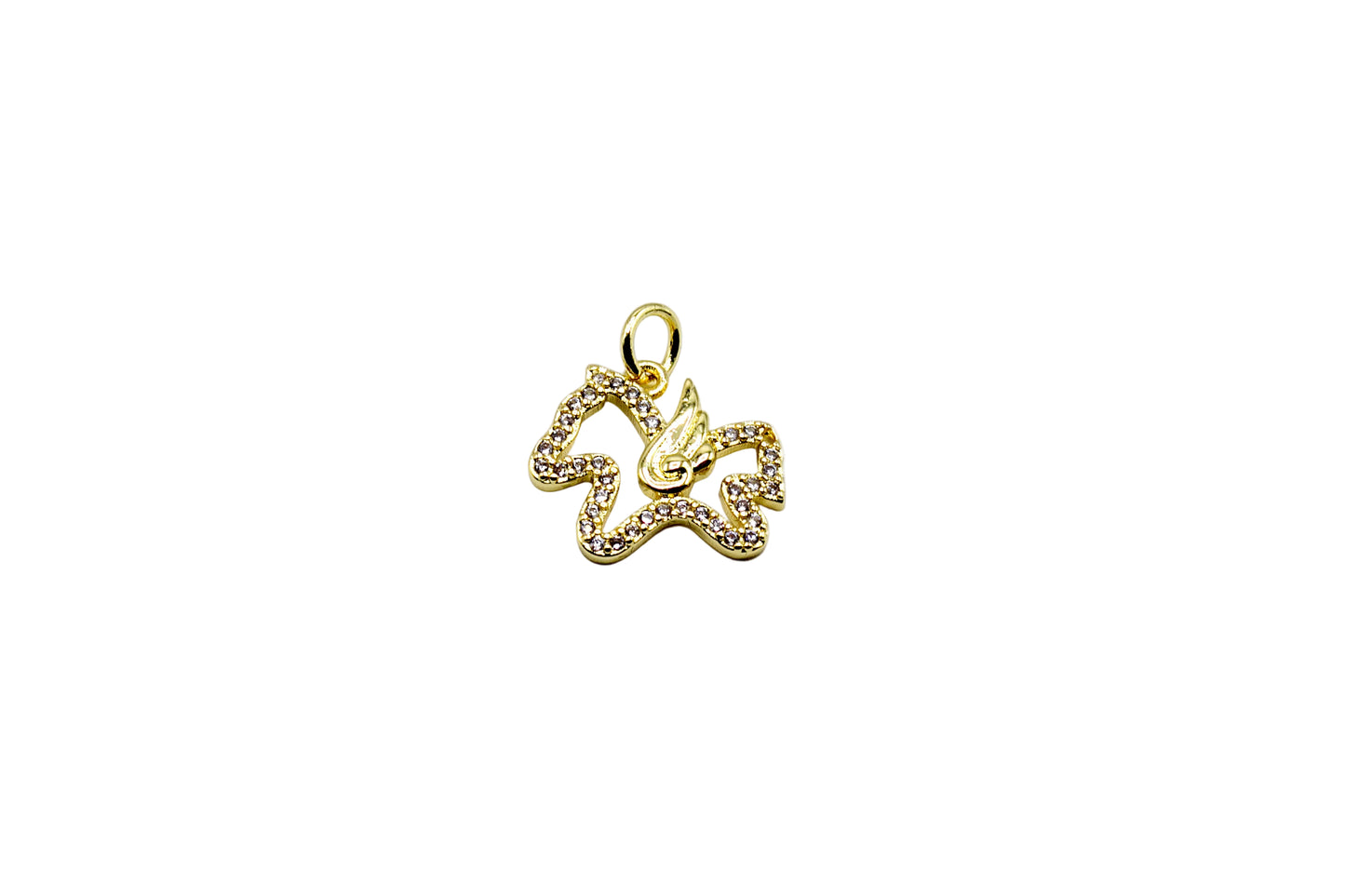 Unicorn Studded Charm 18K Gold Filled