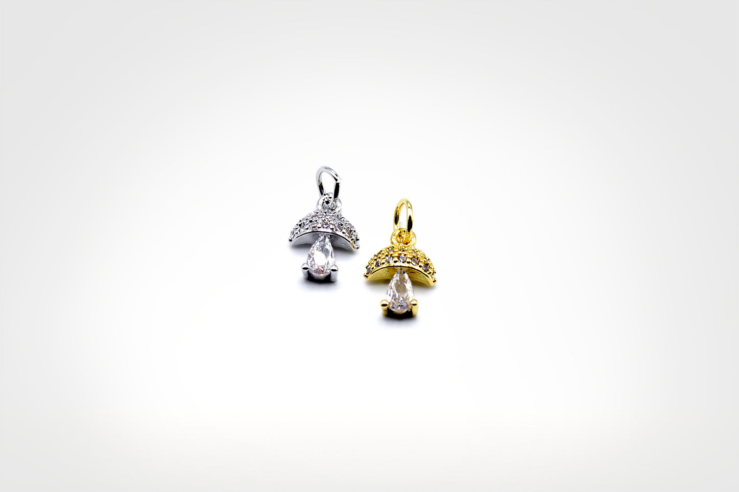 Studded Small Mushroom 18K Gold Filled / Silver