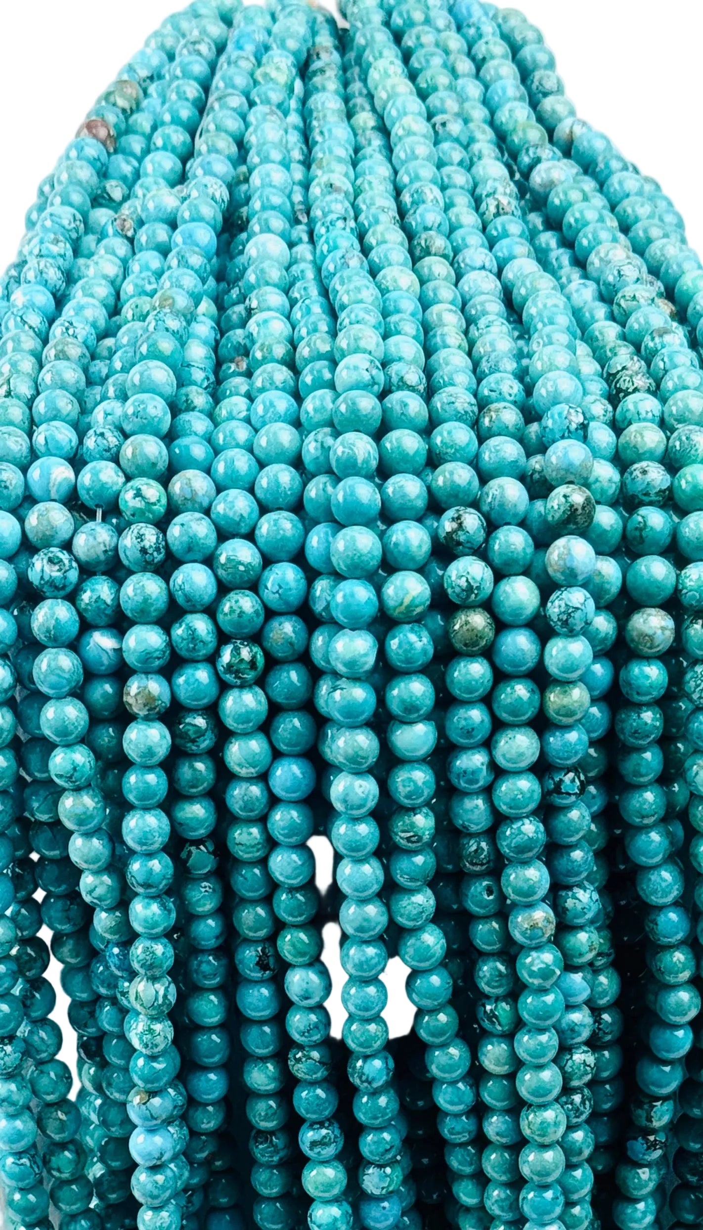 African Turquoise Beads Triple A Genuine Natural Gemstone 8mm in 15" strand