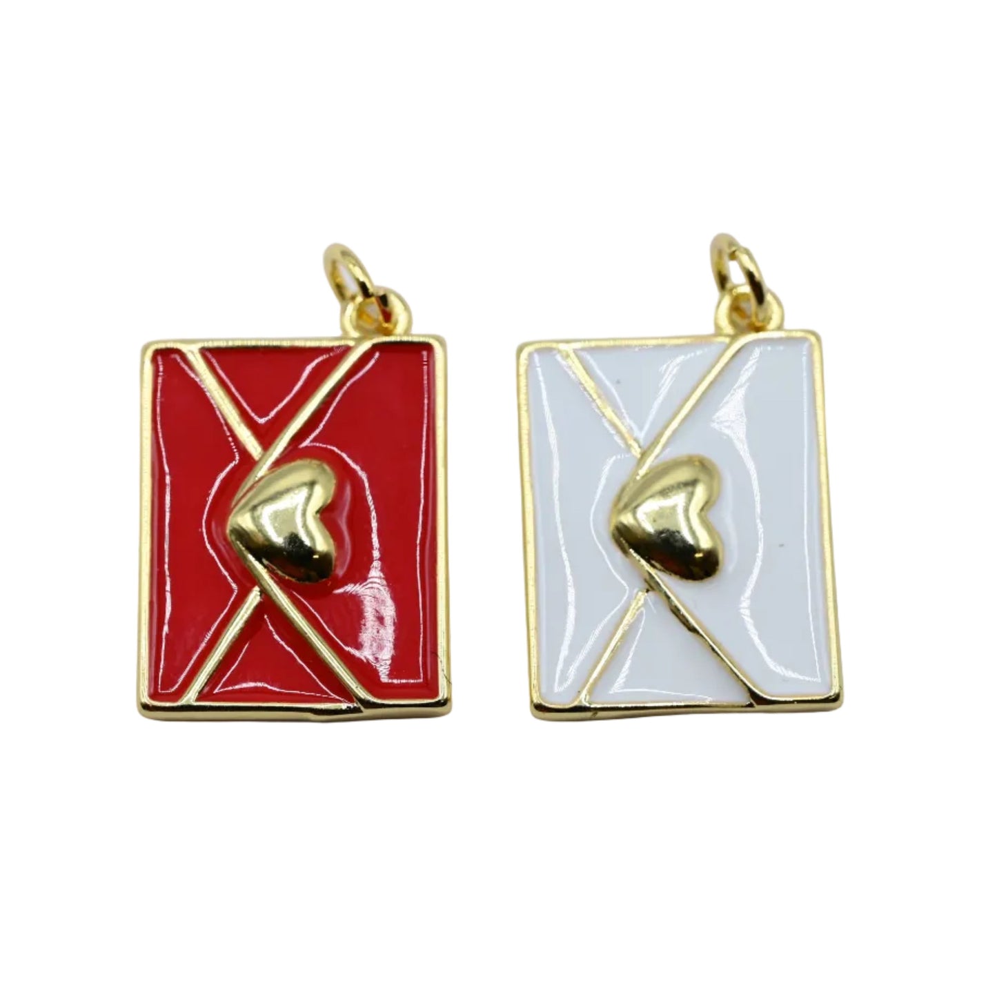 Large Love Letter Charm Pendant |18K Gold Filled