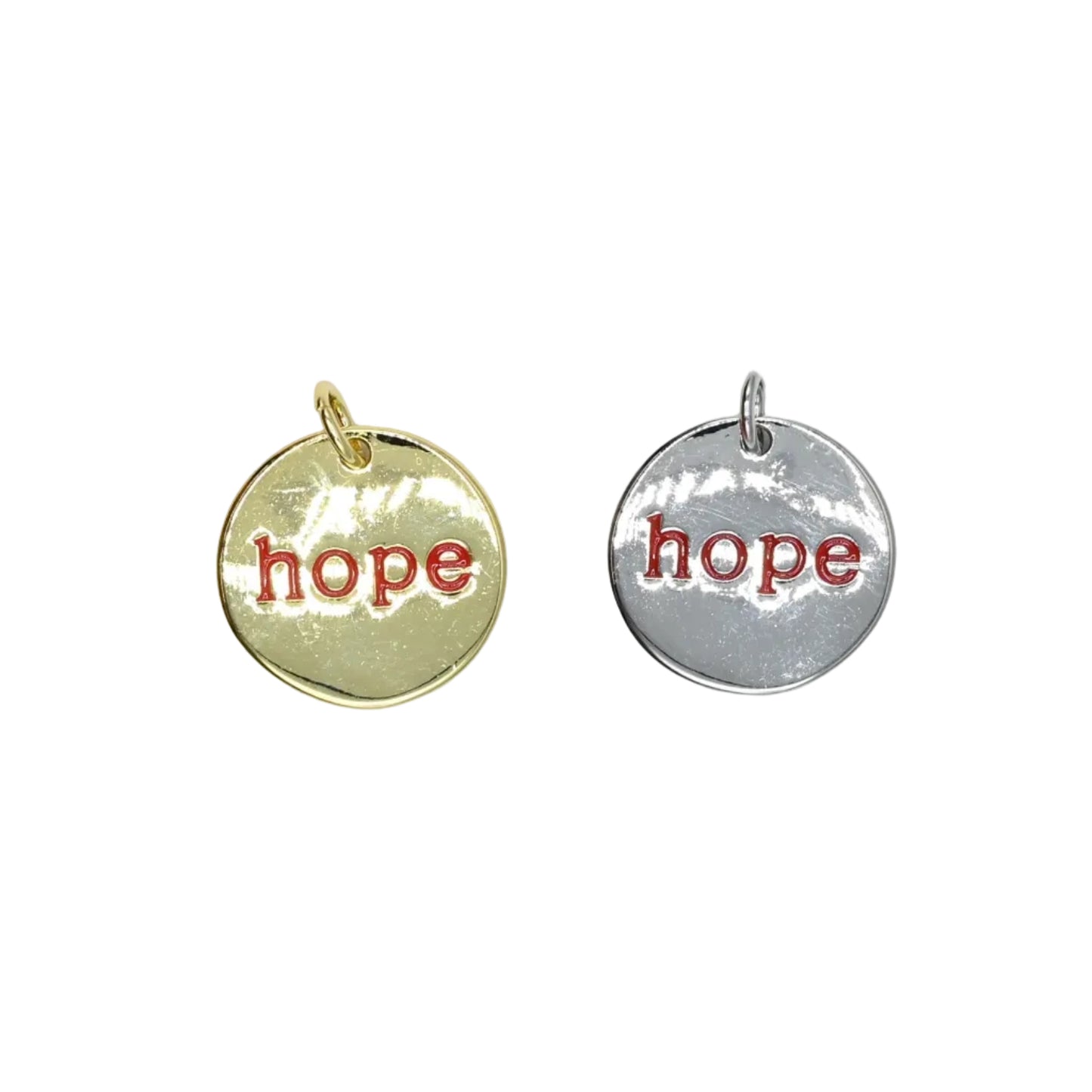 Hope Charm 18K Gold Filled & Silver