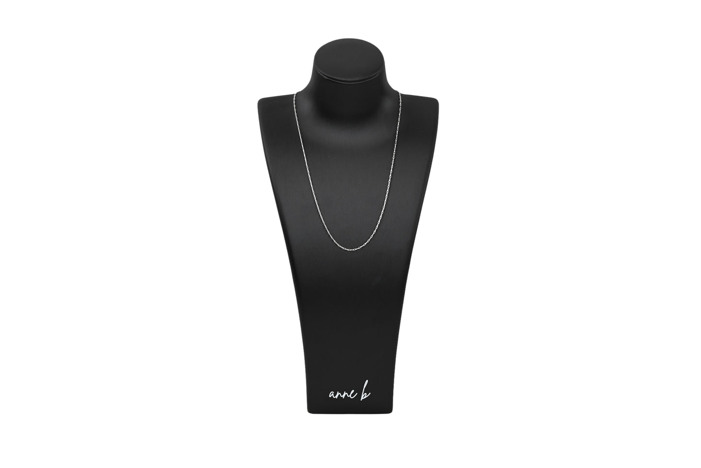 Flat Elongated Link Necklace 18k Gold Filled / Silver