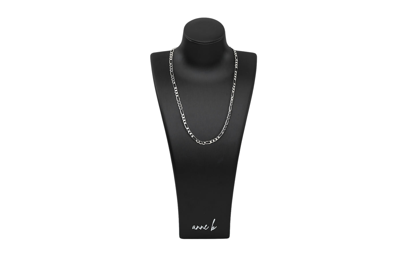 Large Figaro Link Necklace Chain 18K Gold Filled / Silver