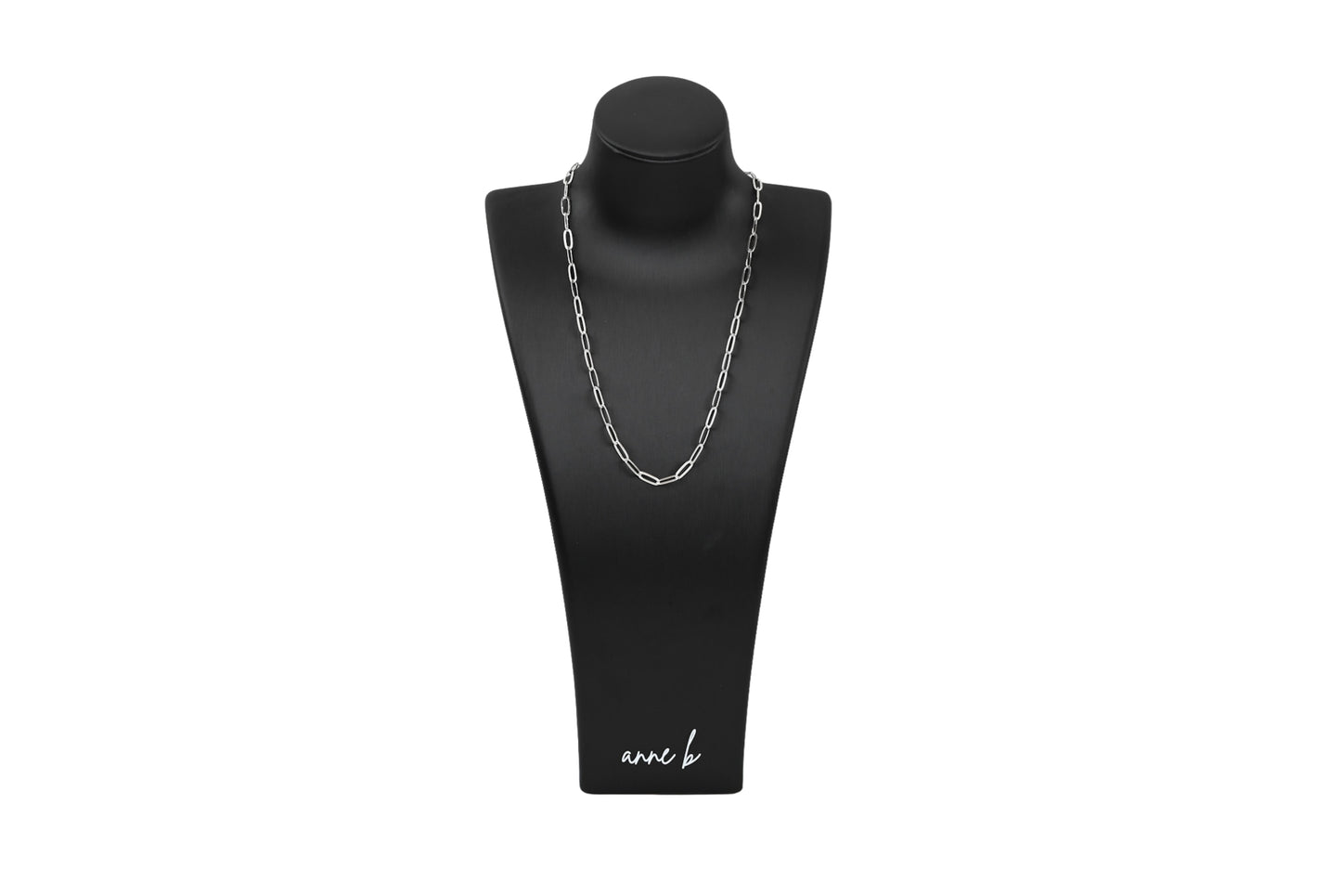 Large Paperclip Necklace Chain 18K Gold Fille / Silver