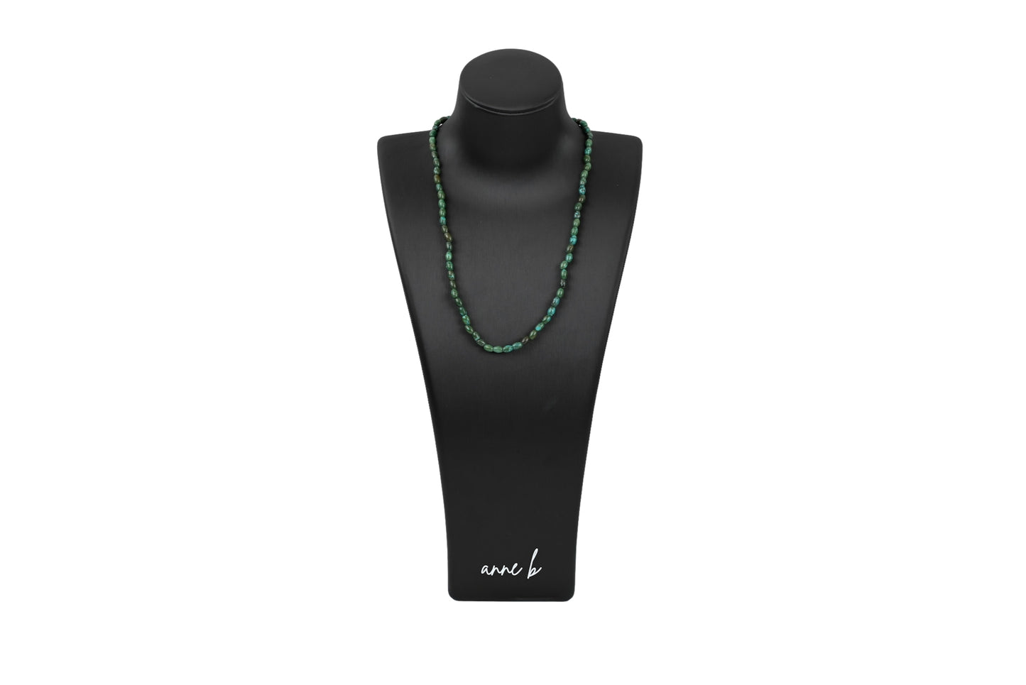 Oval Turquoise Beaded Necklace 18k Gold Filled