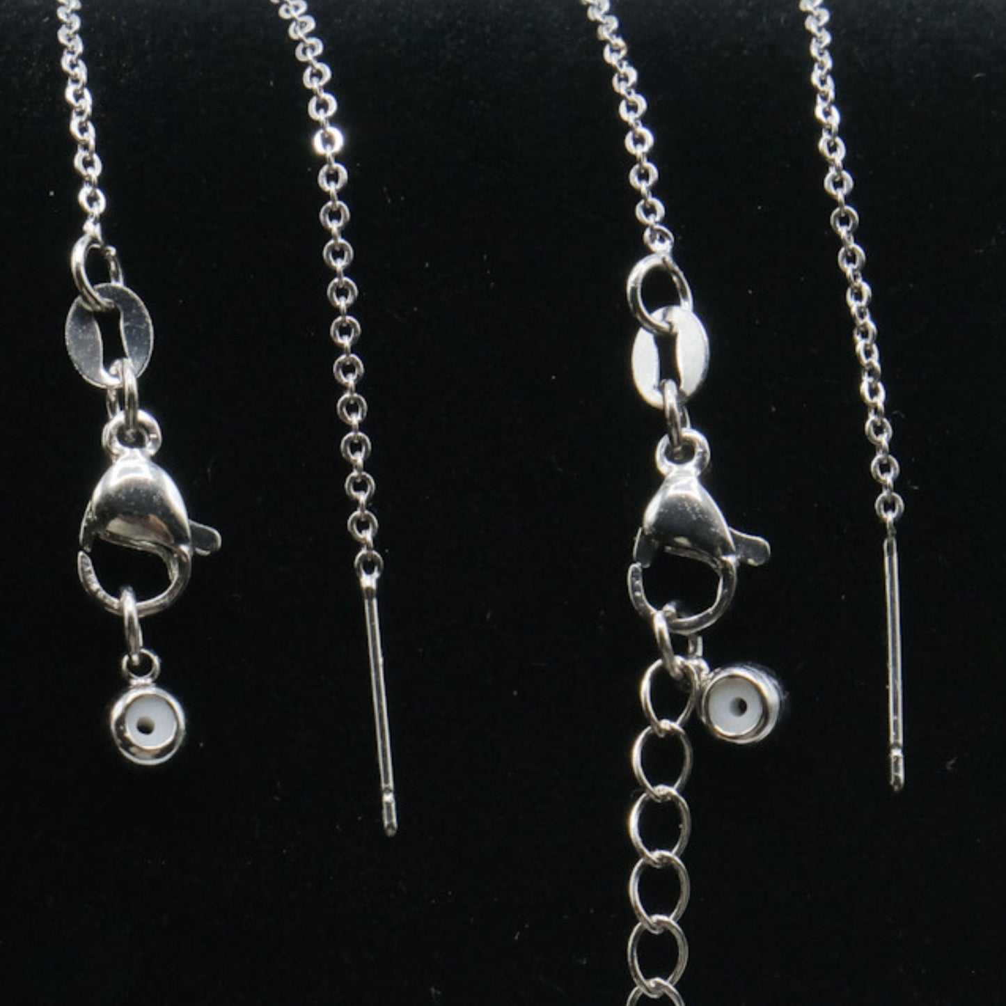 Classic Dainty / Box Chain Adjustable Necklace 18" 20" 18K Gold Filled / Silver