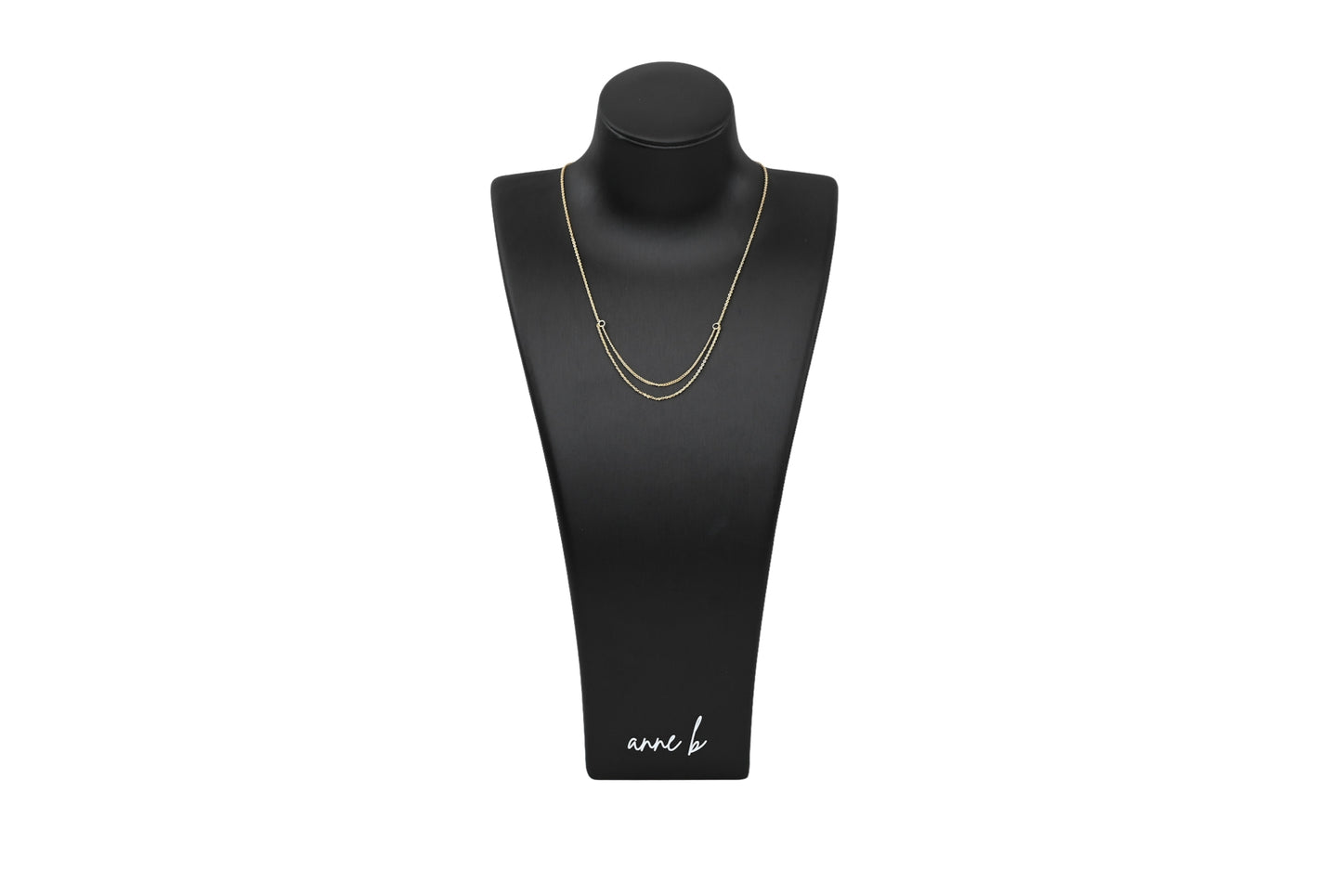 Layered Cable Chain with Open Connector Rings Necklace 18k Gold Filled / Silver