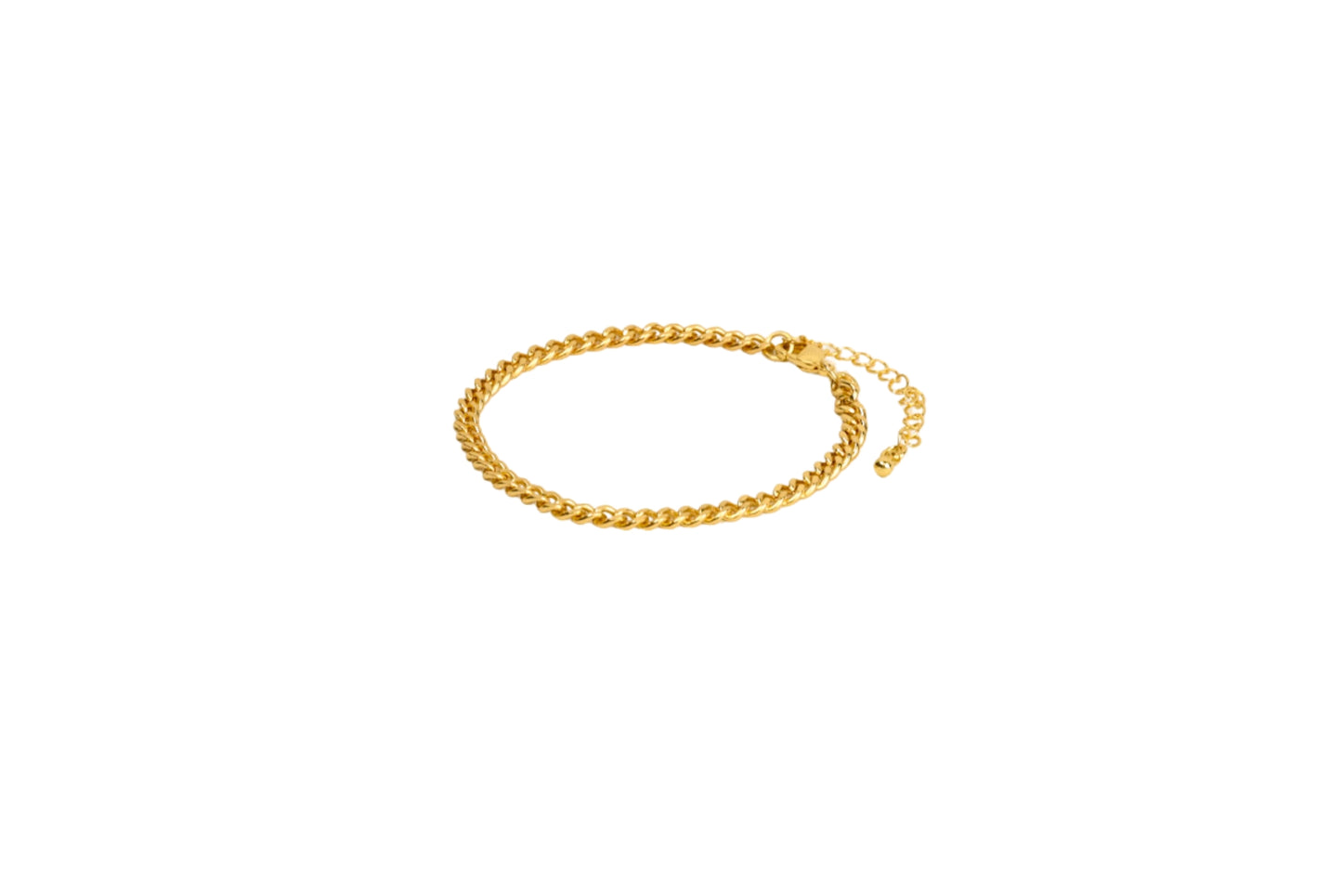 Classic Small Cuban Link Bracelet 18K Gold Filled / Silver
