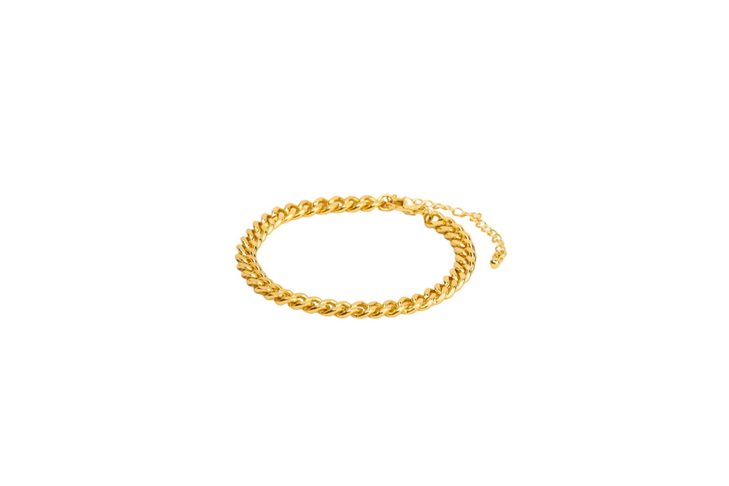 Classic Medium Cuban Link Bracelet 18K Gold Filled / Silver