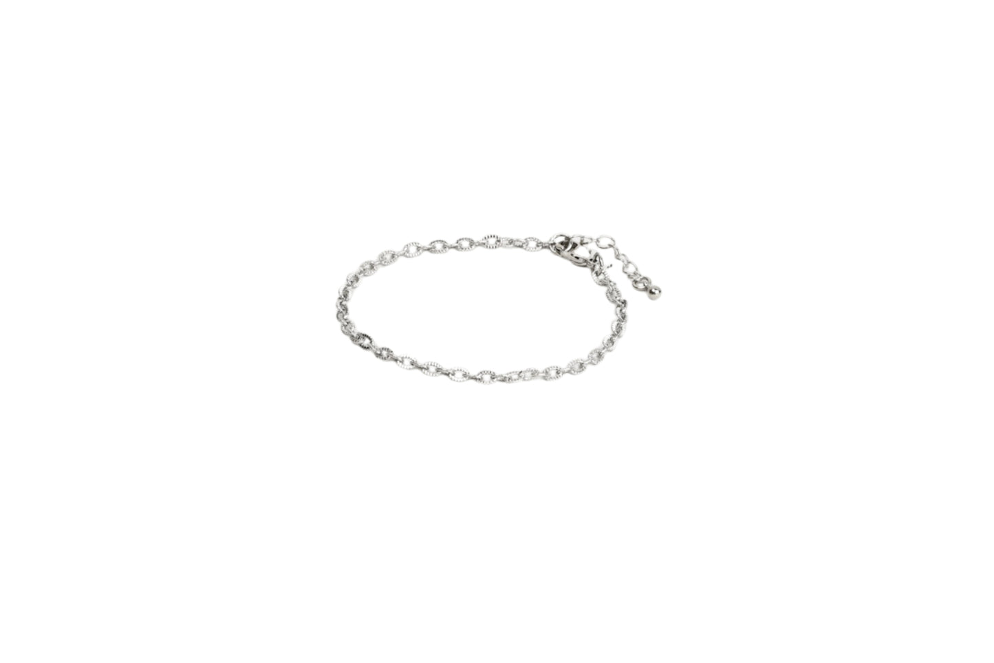 Classic Oval Lined Link Bracelet 18K Gold Filled / Silver