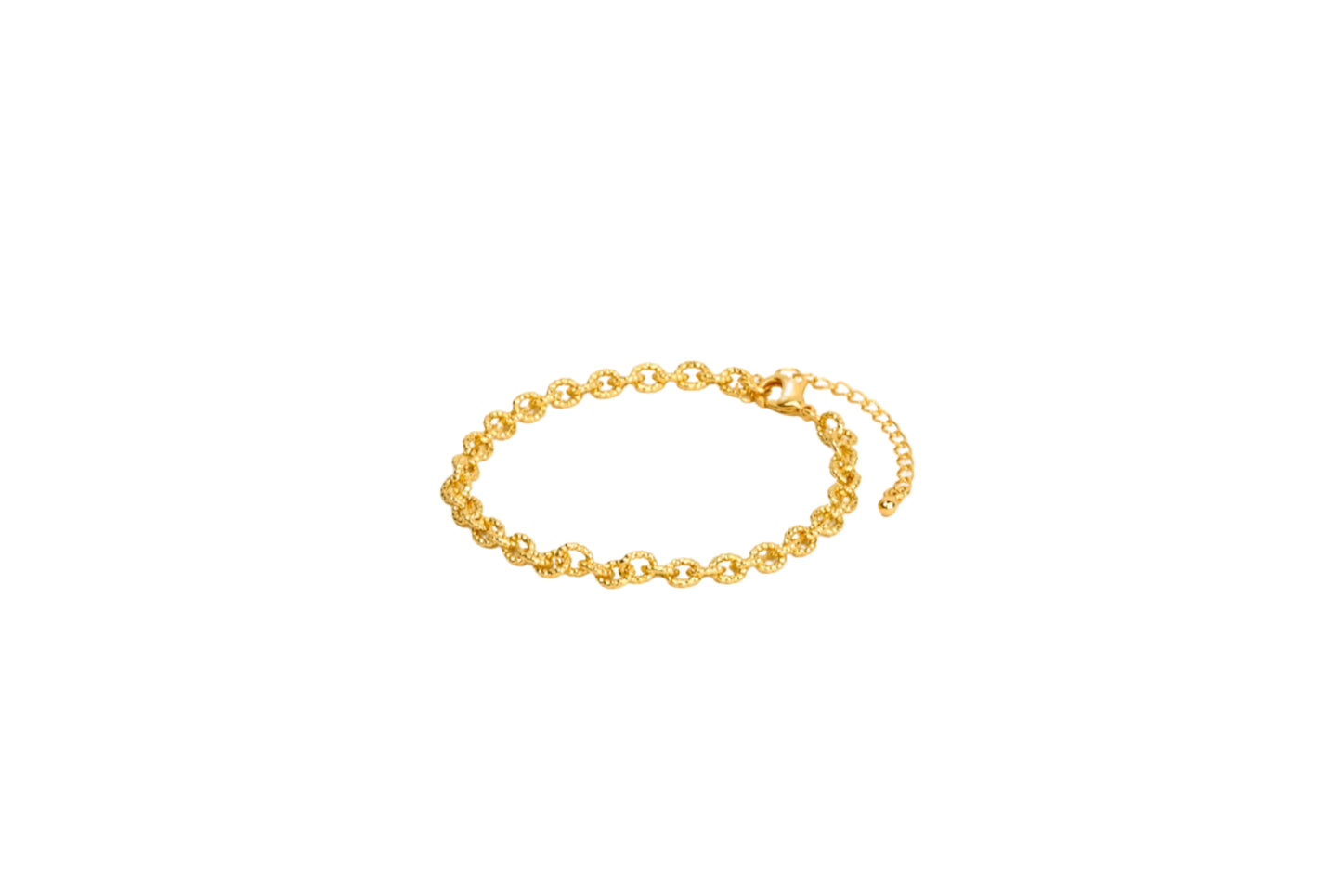 Textured Cable Chain Bracelet 18K Gold Filled 18K Gold Filled