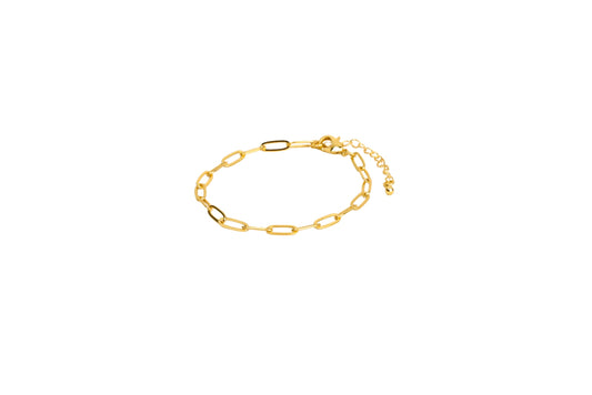 Large Paperclip Bracelet 18K Gold Filled / Silver