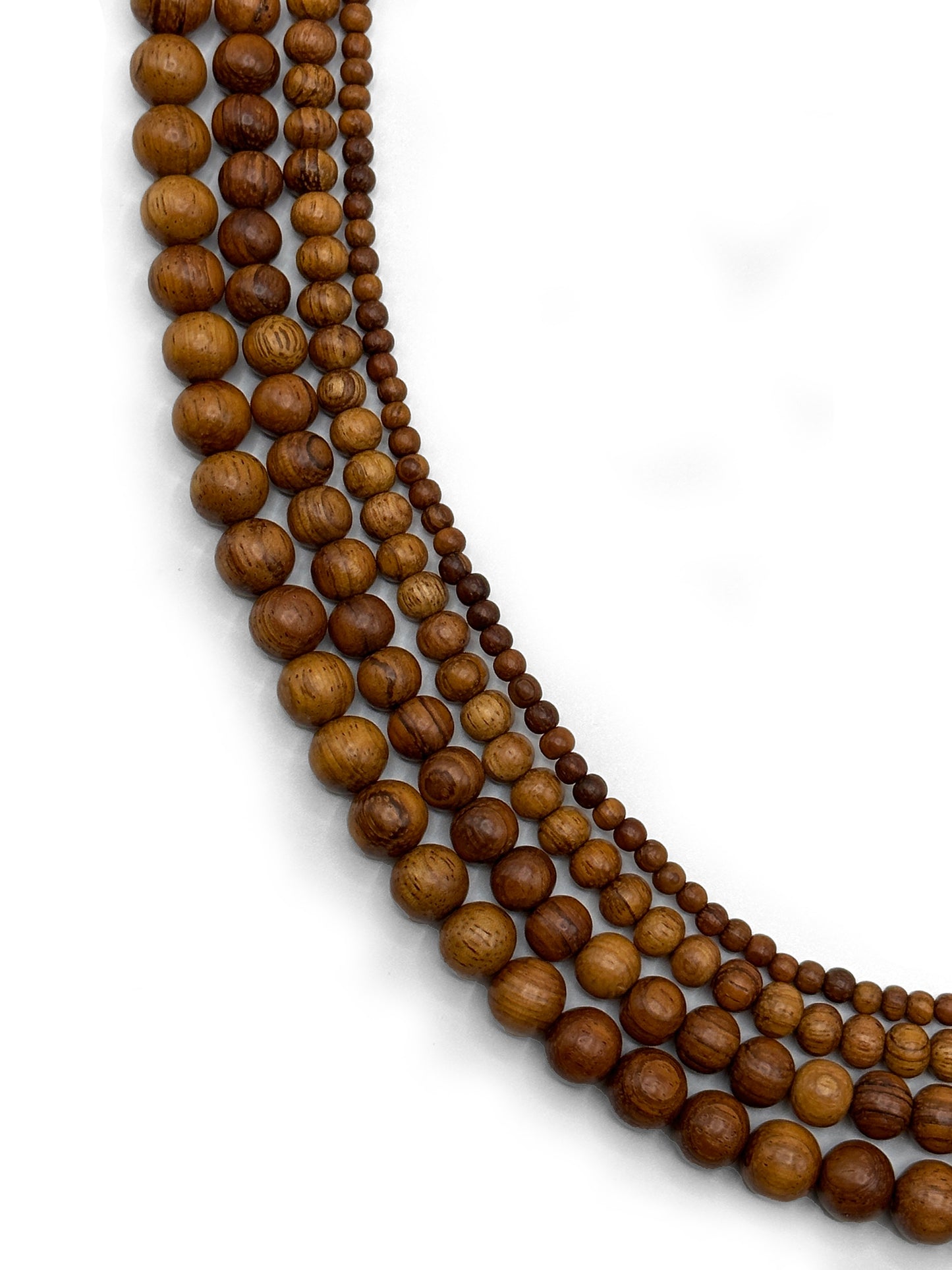 Bayong Wood Beads – Polished – 16″ Strand