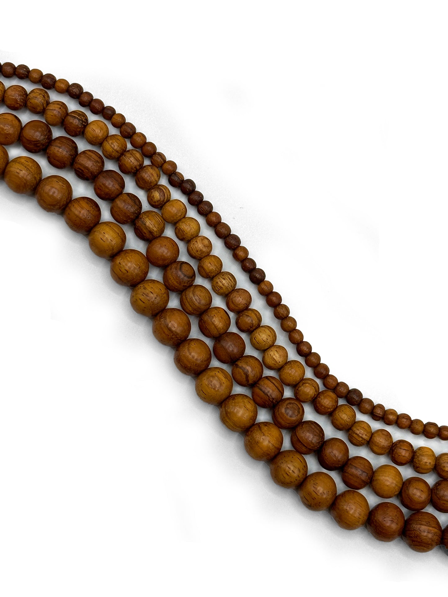 Bayong Wood Beads – Polished – 16″ Strand