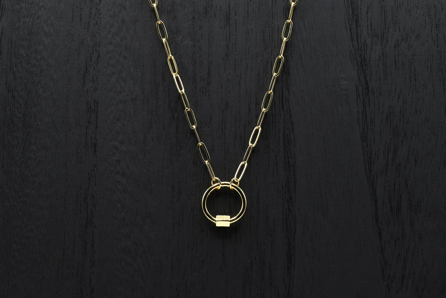 Round Screw-Lock 20mm Connector 18K Gold Filled