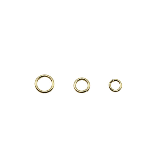 Jump Rings 5mm 6mm 8mm  18K Gold Filled & Silver