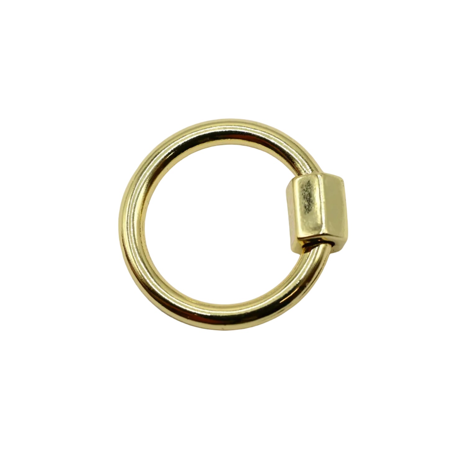 Round Screw-Lock 20mm Connector 18K Gold Filled