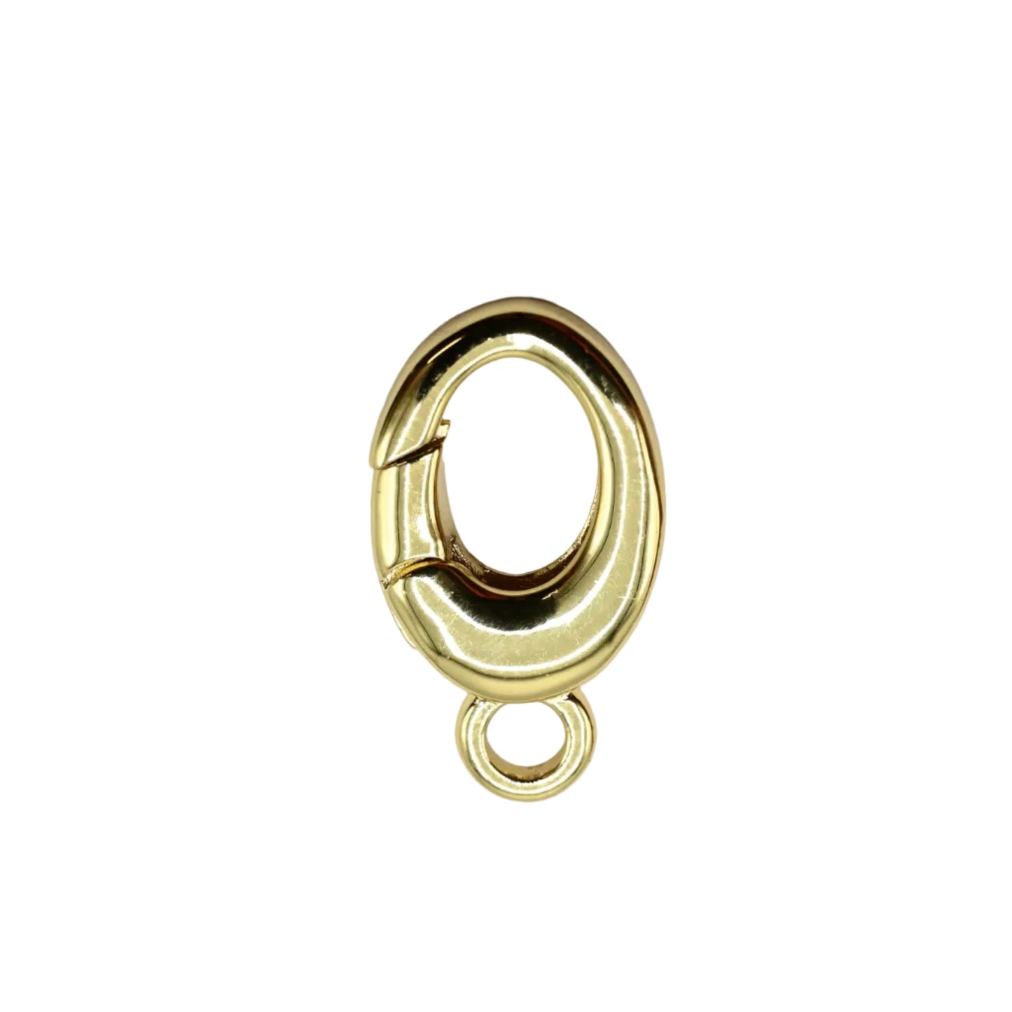 Oval 18x10mm Carabiner Charm Connector 18K Gold Filled