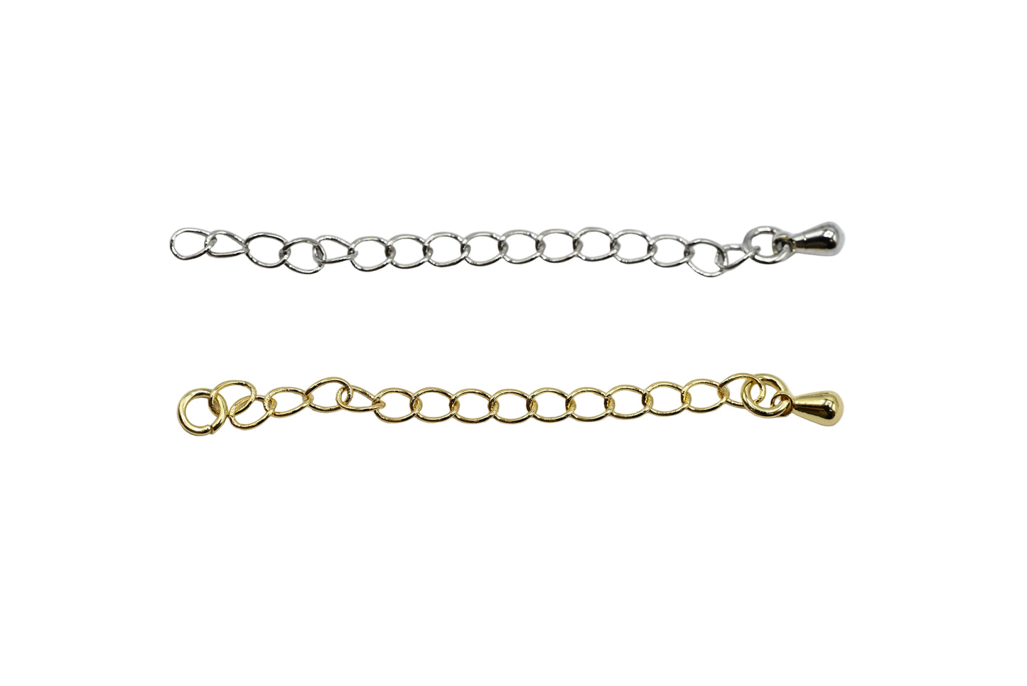 Necklace & Bracelet 2" Extender Chain 18K Gold Filled & Silver