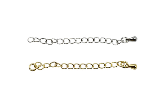 Necklace & Bracelet 2" Extender Chain 18K Gold Filled & Silver