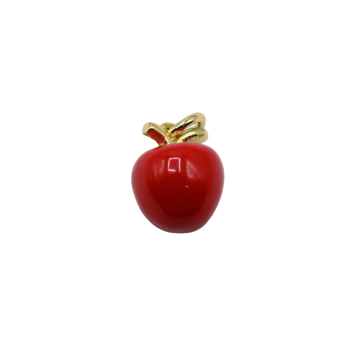 Red Apple Charm Pendant 18K Gold Filled