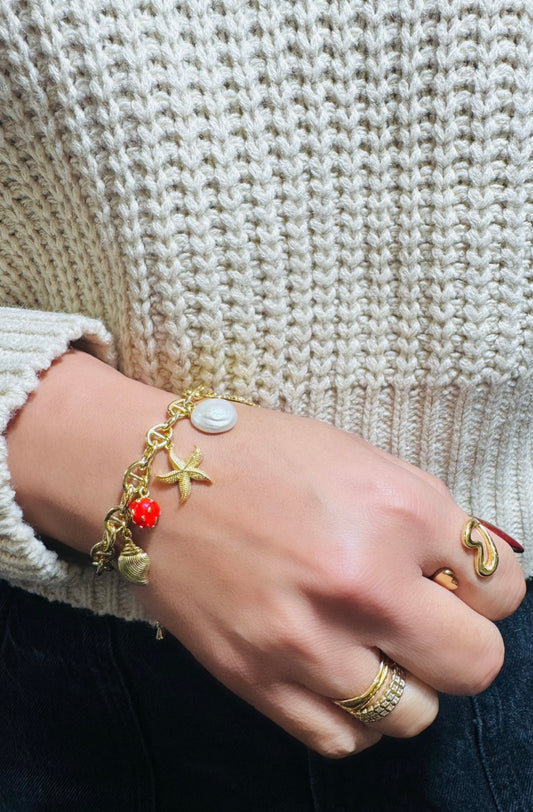 Chunky Mariner Bracelet 18K Gold Filled / Silver