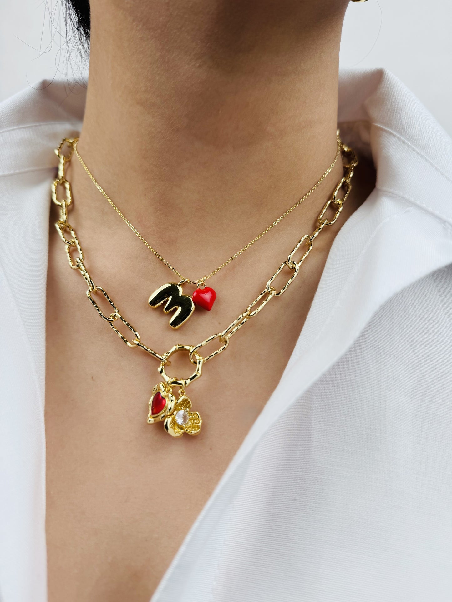 Trillium Flower Charm 18K Gold Filled