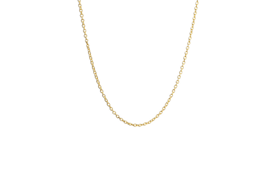 Textured Cable Chain Necklace 18K Gold Filled
