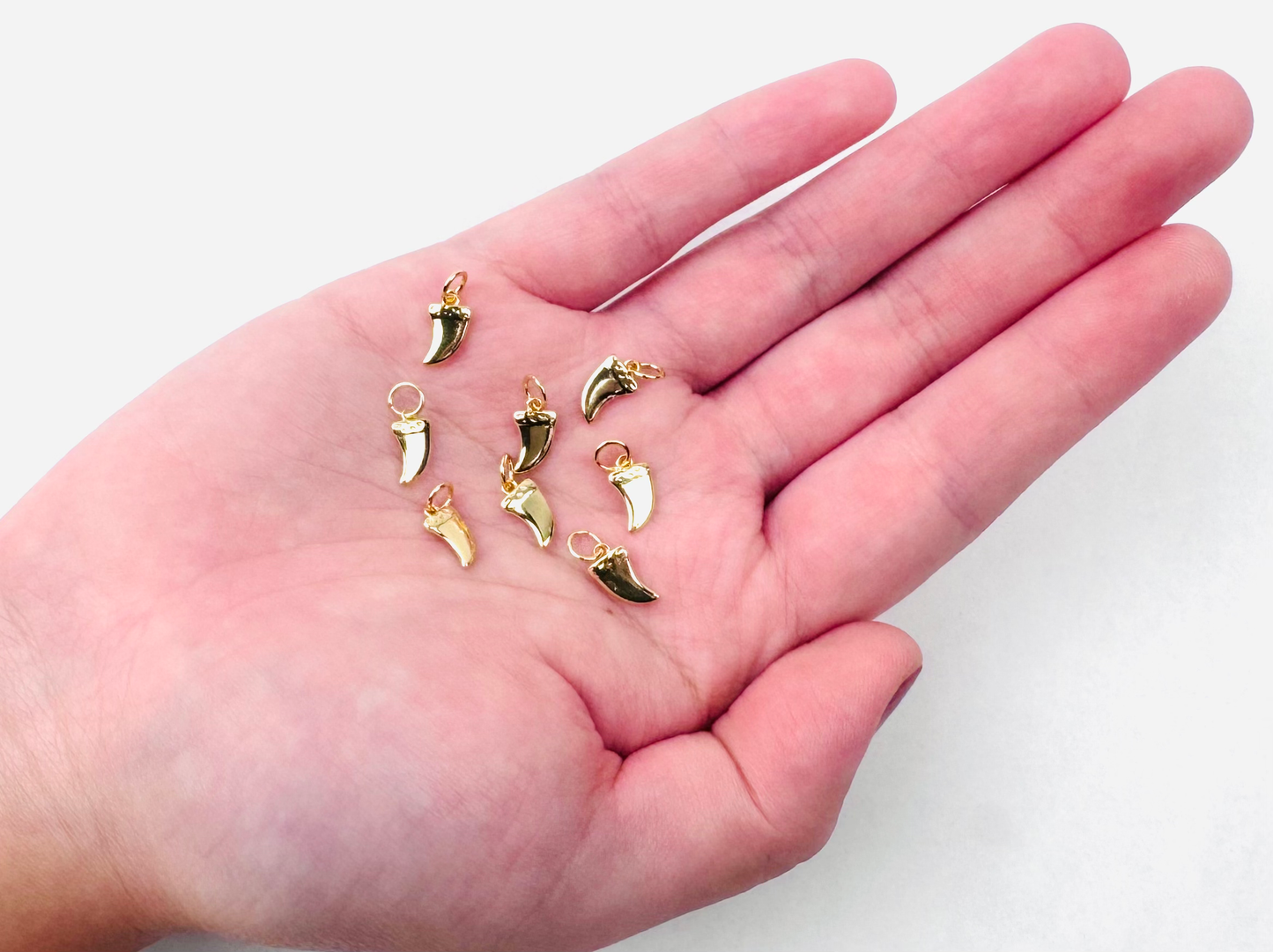 Sharks Tooth Charm 18K Gold Filled