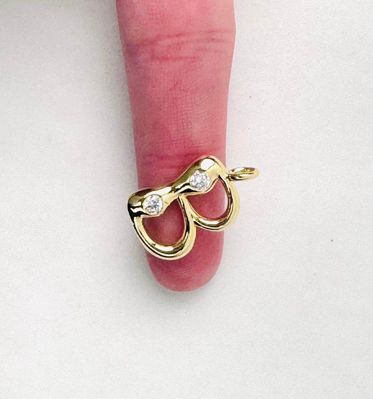 Funky Letter With Studs Letter Charms 18K Gold Filled