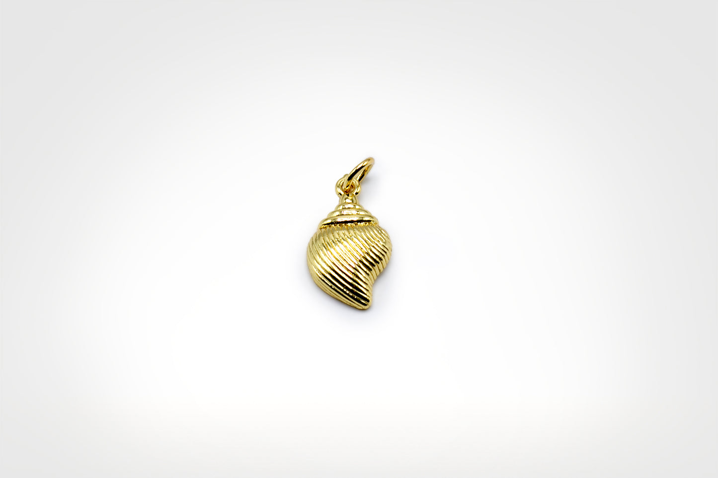 Spiral Shell Charm 18K Gold Filled / Silver