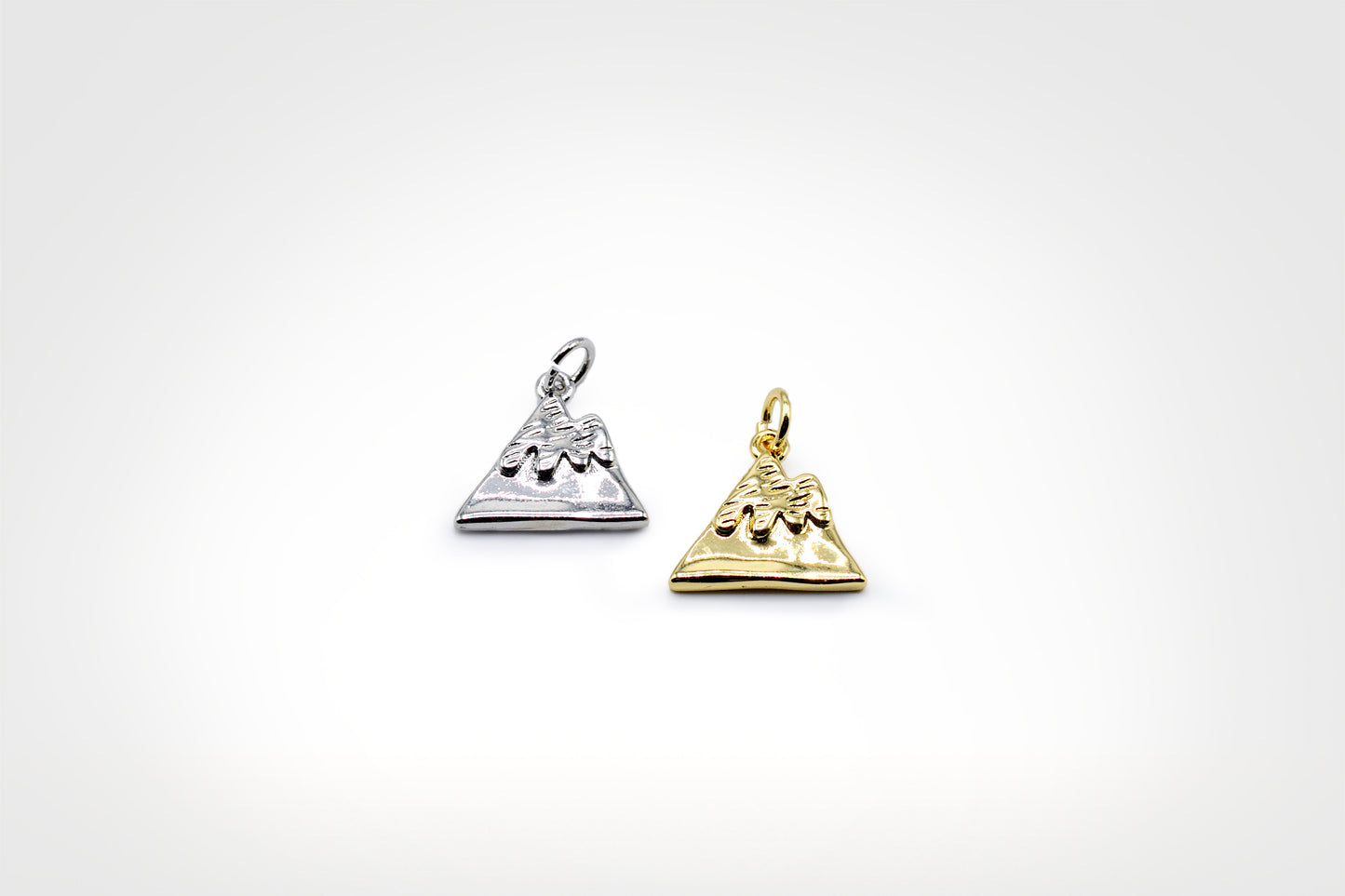 Mountain Charm 18K Gold Filled / Silver