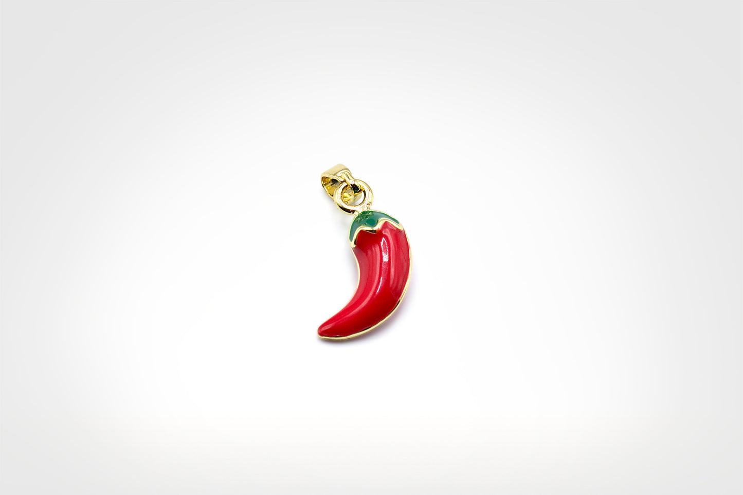 Red Chili Pepper Charm 18K Gold Filled