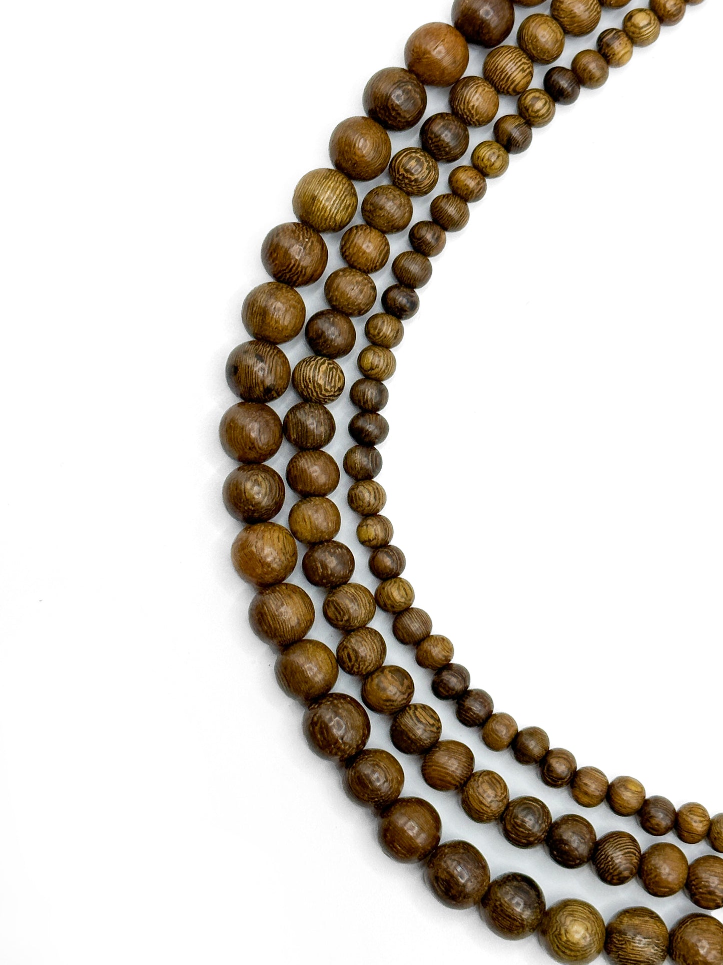 Robles Wood Beads – Polished – 16″ Strand