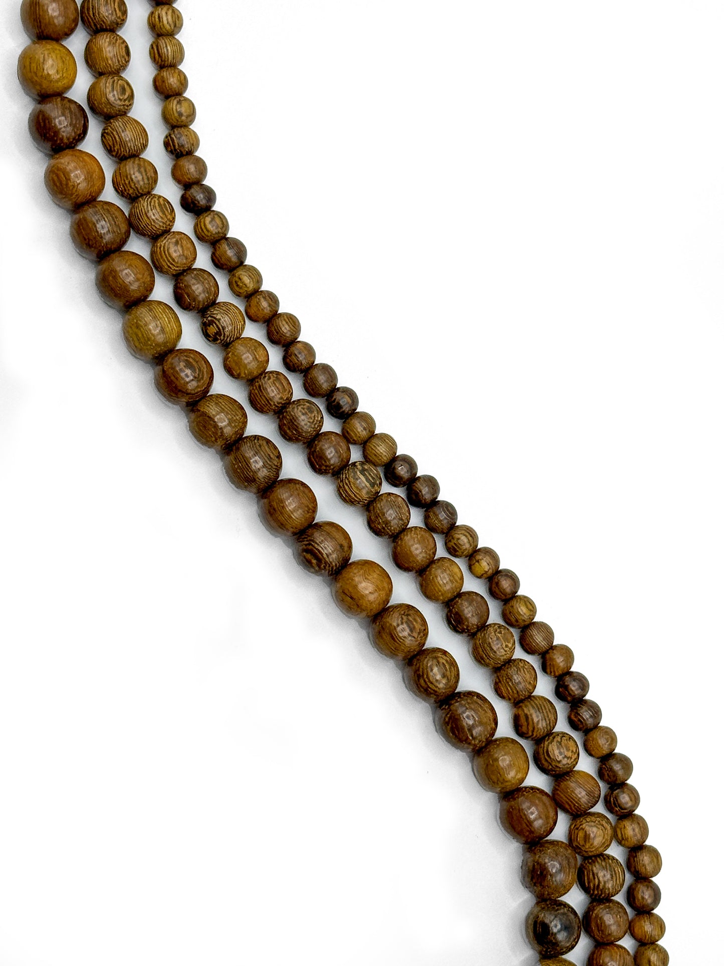 Robles Wood Beads – Polished – 16″ Strand