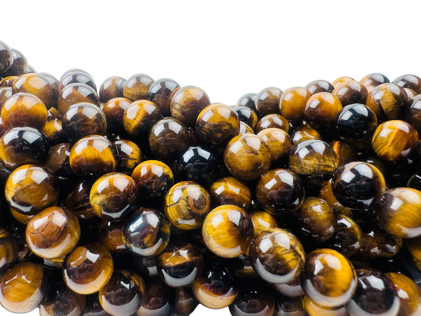 Yellow Tiger's Eye Beads Triple A Genuine Natural Gemstone 6mm 8mm in 15" strand