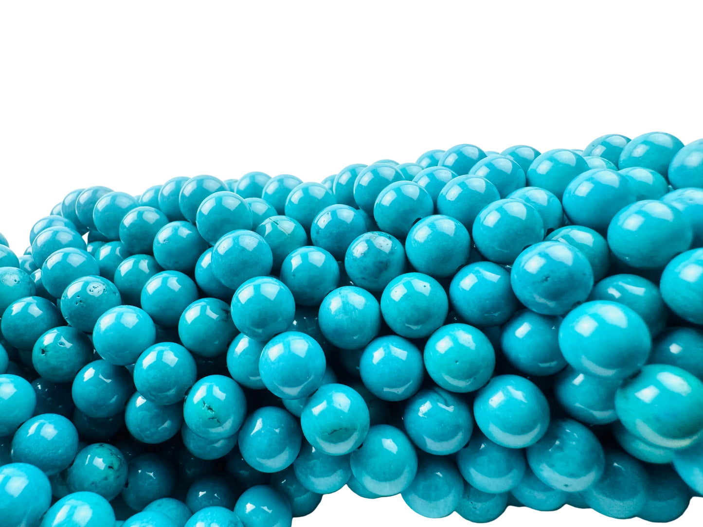Turquoise Beads Green Triple A Genuine Natural Gemstone 4mm 6mm 8mm in 15" strand