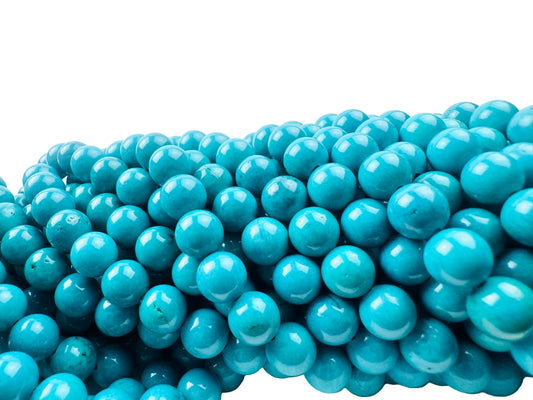 Turquoise Beads Green Triple A Genuine Natural Gemstone 4mm 6mm 8mm in 15" strand